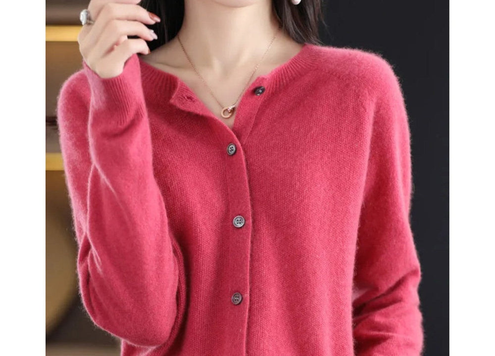 Miroslawa — Soft Merino Wool Blend Cardigan for Women with Button Front, Fashions Galleries