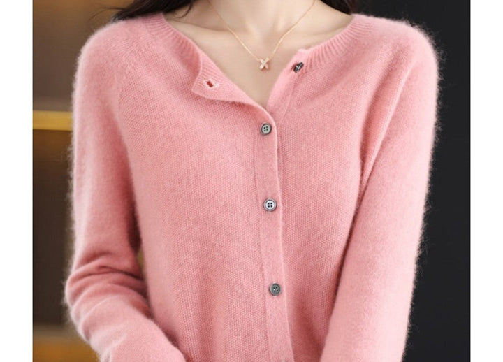 Miroslawa — Soft Merino Wool Blend Cardigan for Women with Button Front, Fashions Galleries