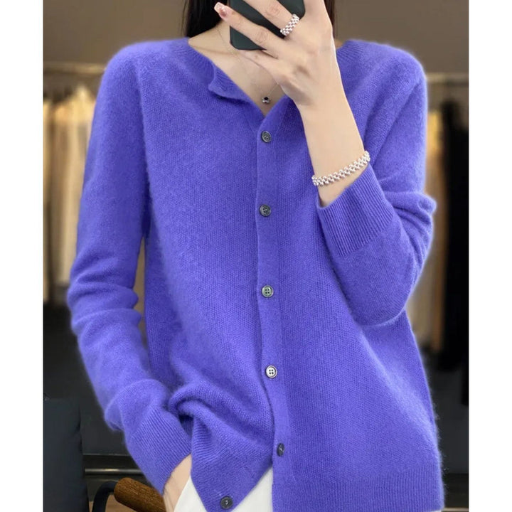 Miroslawa — Soft Merino Wool Blend Cardigan for Women with Button Front, Fashions Galleries