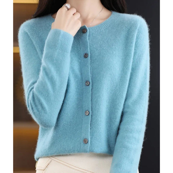 Miroslawa — Soft Merino Wool Blend Cardigan for Women with Button Front, Fashions Galleries