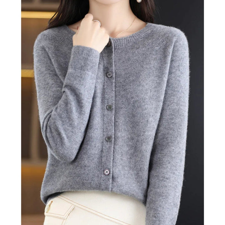 Miroslawa — Soft Merino Wool Blend Cardigan for Women with Button Front, Fashions Galleries