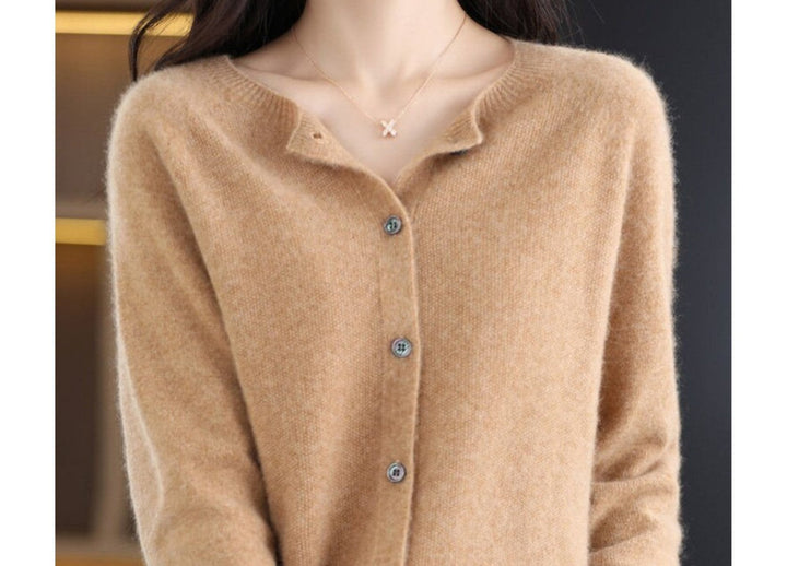 Miroslawa — Soft Merino Wool Blend Cardigan for Women with Button Front, Fashions Galleries