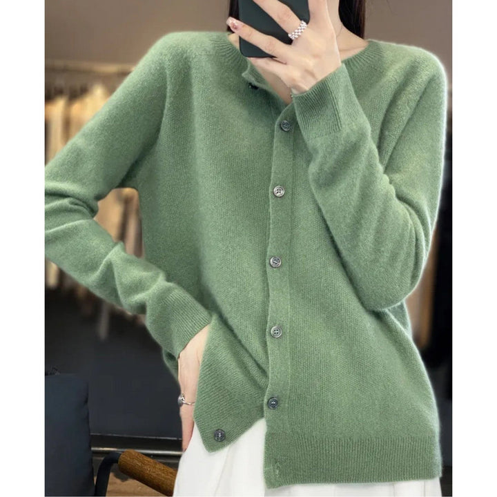 Miroslawa — Soft Merino Wool Blend Cardigan for Women with Button Front, Fashions Galleries