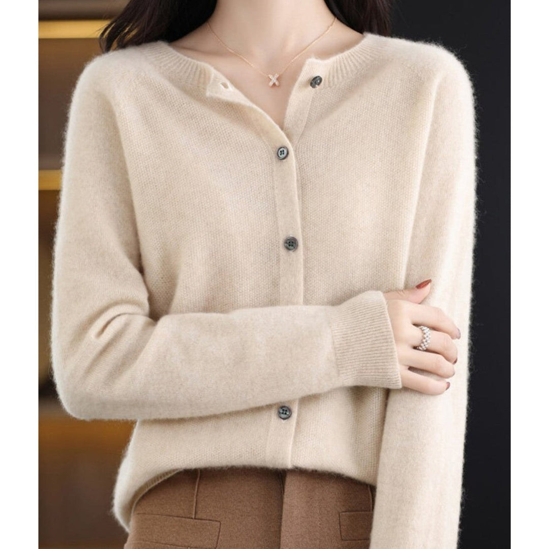 Miroslawa — Soft Merino Wool Blend Cardigan for Women with Button Front, Fashions Galleries