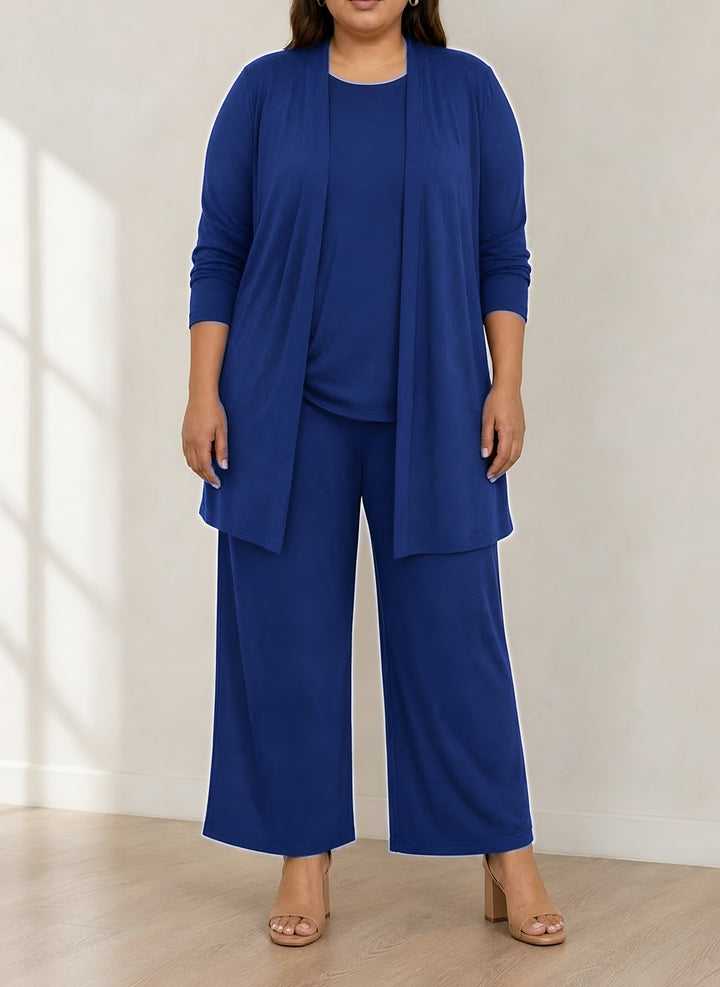 Alexis — Women's Matching Lounge Set in Three Pieces with Wide Legs (3), Fashions Galleries