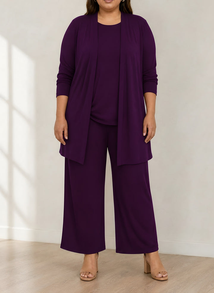 Alexis — Women's Matching Lounge Set in Three Pieces with Wide Legs (5), Fashions Galleries