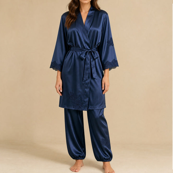 Avery — Five Piece Womens Pajama Sets with Lace Trim, Fashions Galleries