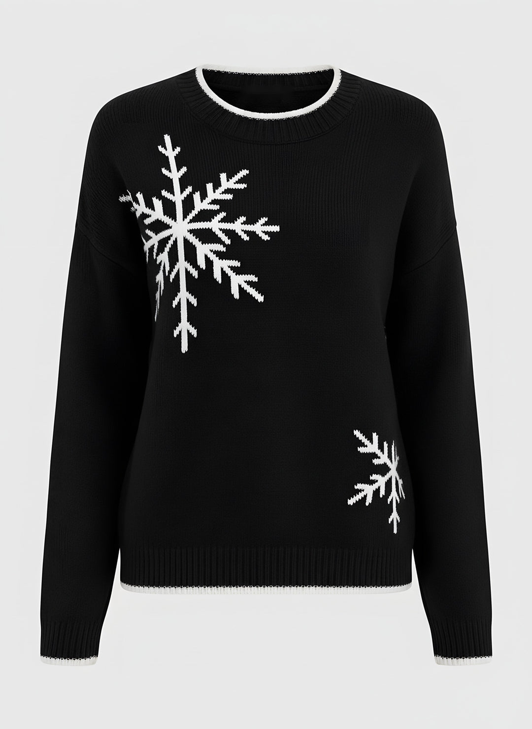 Hazel — Women's Christmas Sweater with Snowflake Motif (3), Fashions Galleries