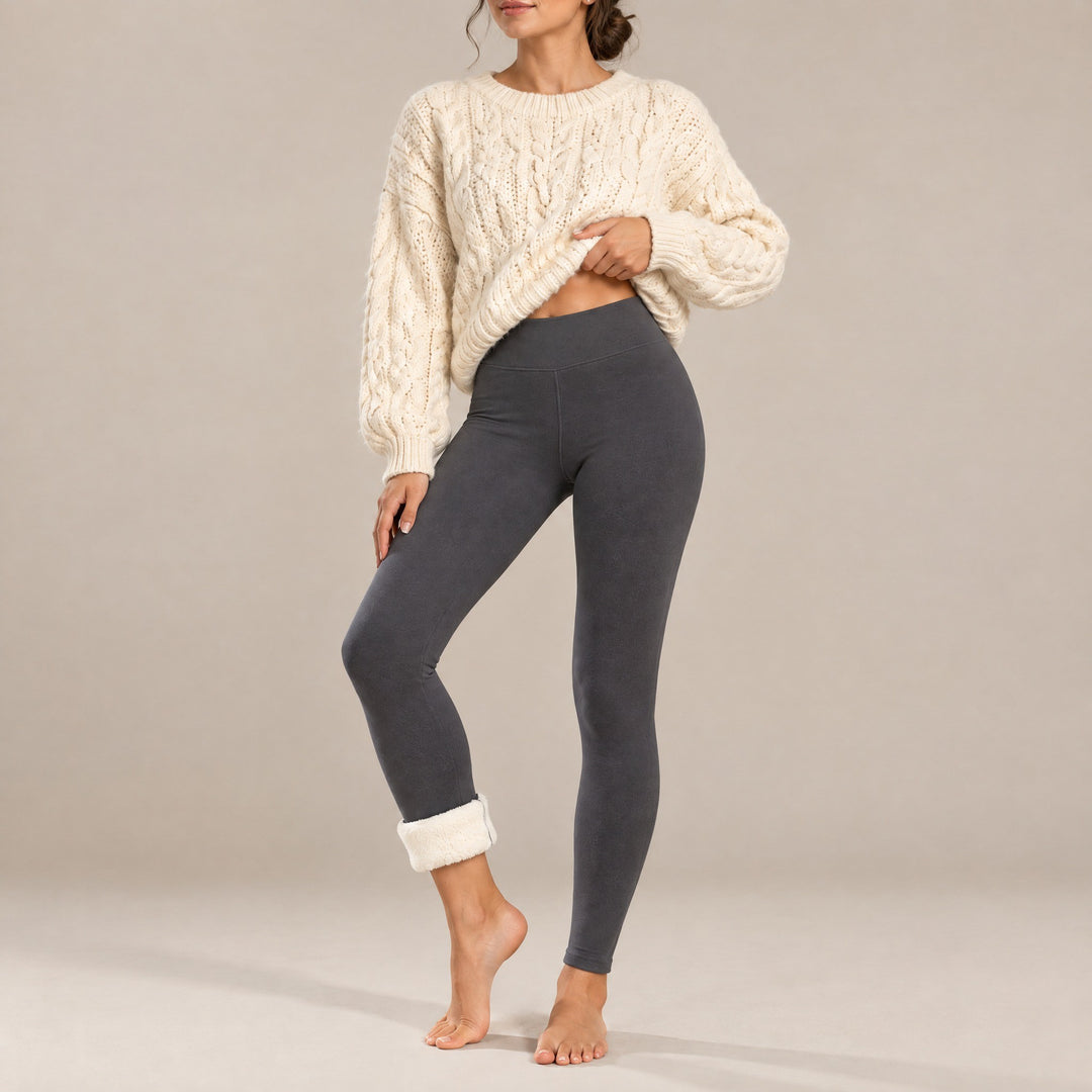 Jenna — Women's Fleece Lined Leggings with High Waist, Fashions Galleries