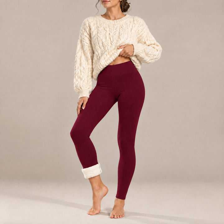Jenna — Women's Fleece Lined Leggings with High Waist (4), Fashions Galleries