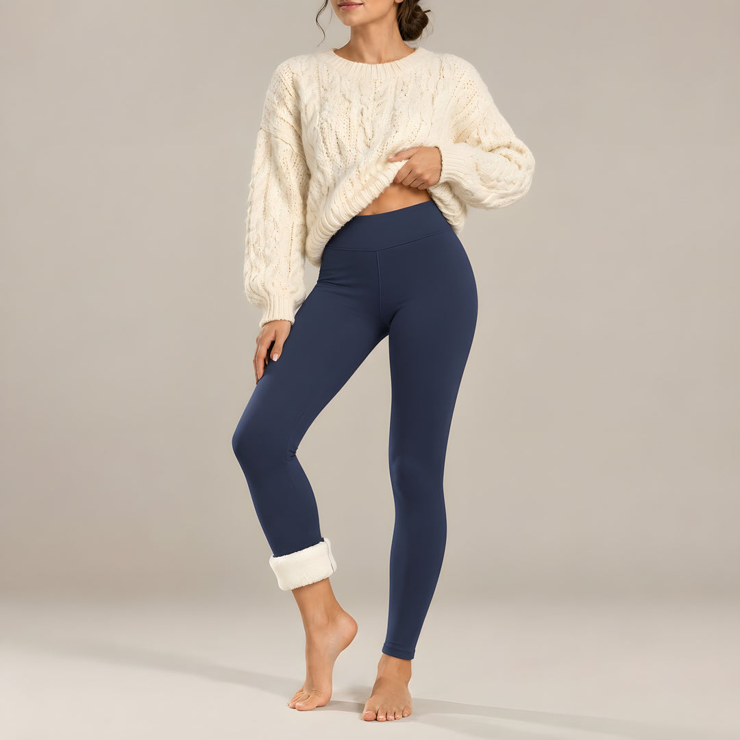 Jenna — Women's Fleece Lined Leggings with High Waist (5), Fashions Galleries