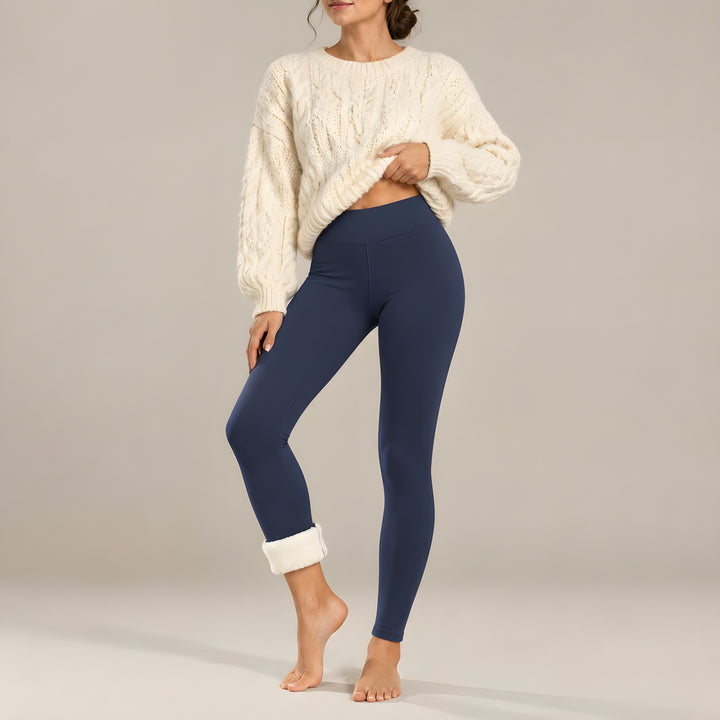 Jenna — Women's Fleece Lined Leggings with High Waist (5), Fashions Galleries