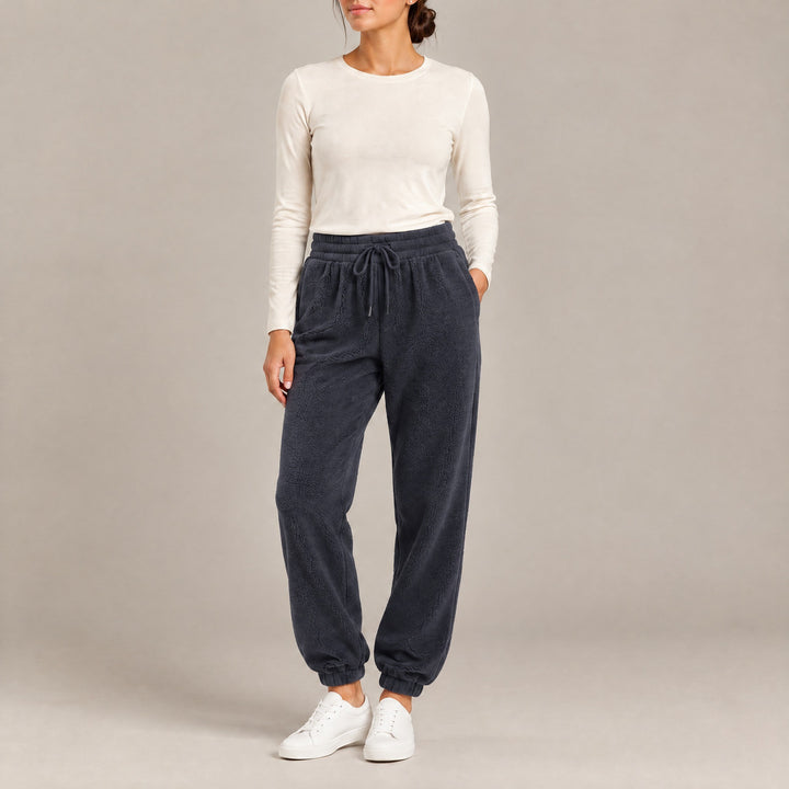 Kylie — Women's Fleece Lined Leggings with Drawstring and Cuffed Hem (4), Fashions Galleries