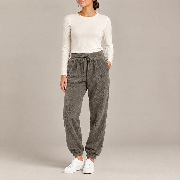 Kylie — Women's Fleece Lined Leggings with Drawstring and Cuffed Hem (5), Fashions Galleries