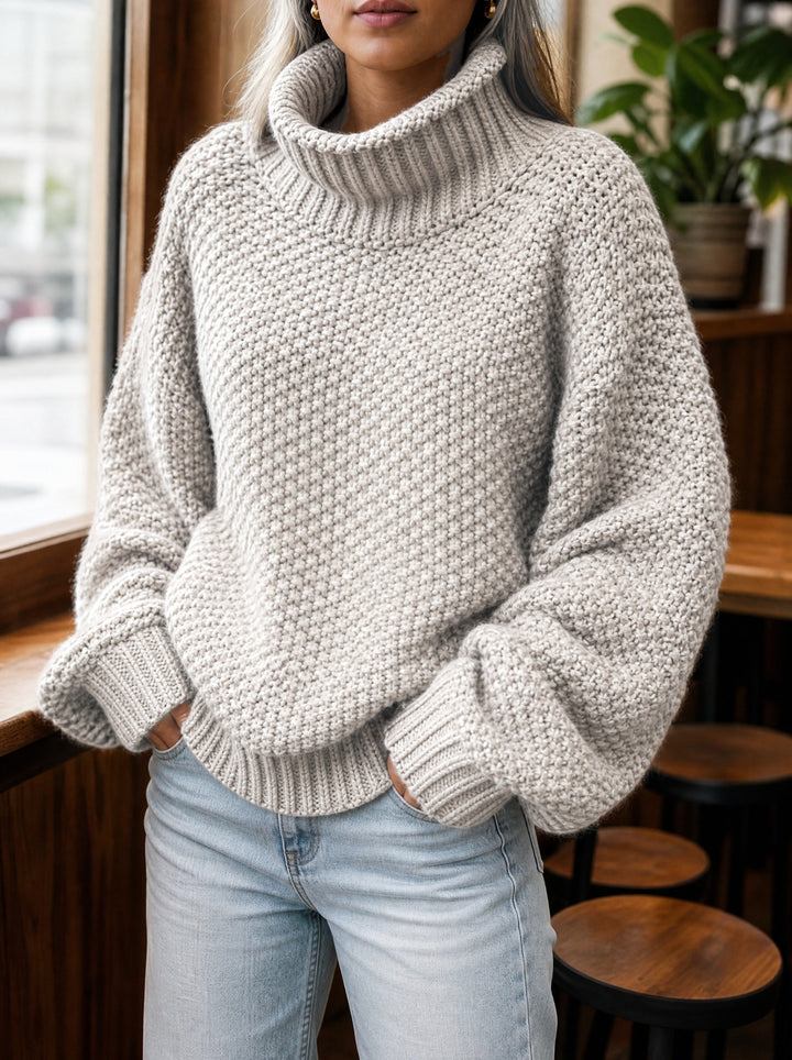 Piper — Women's Chunky Knit Turtleneck Sweater (3), Fashions Galleries