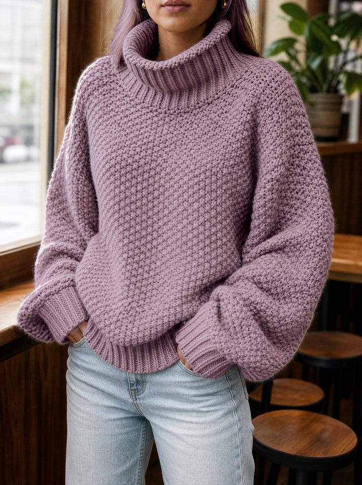 Piper — Women's Chunky Knit Turtleneck Sweater (4), Fashions Galleries