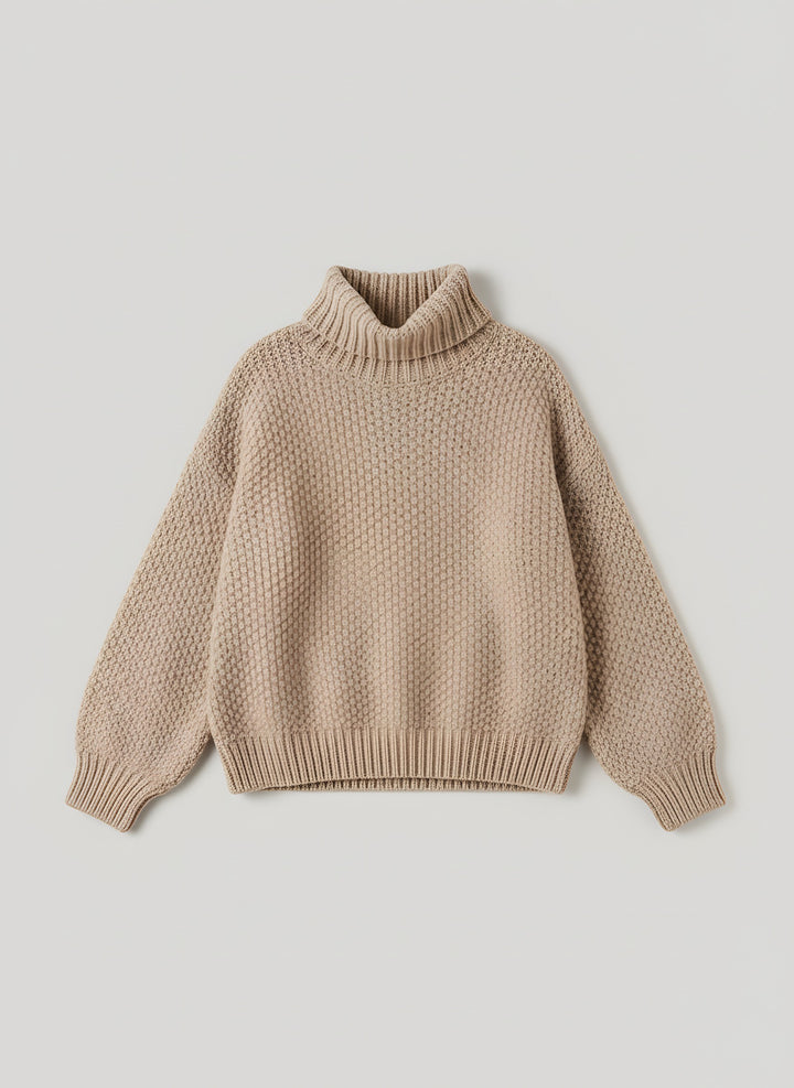 Piper — Women's Chunky Knit Turtleneck Sweater (5), Fashions Galleries