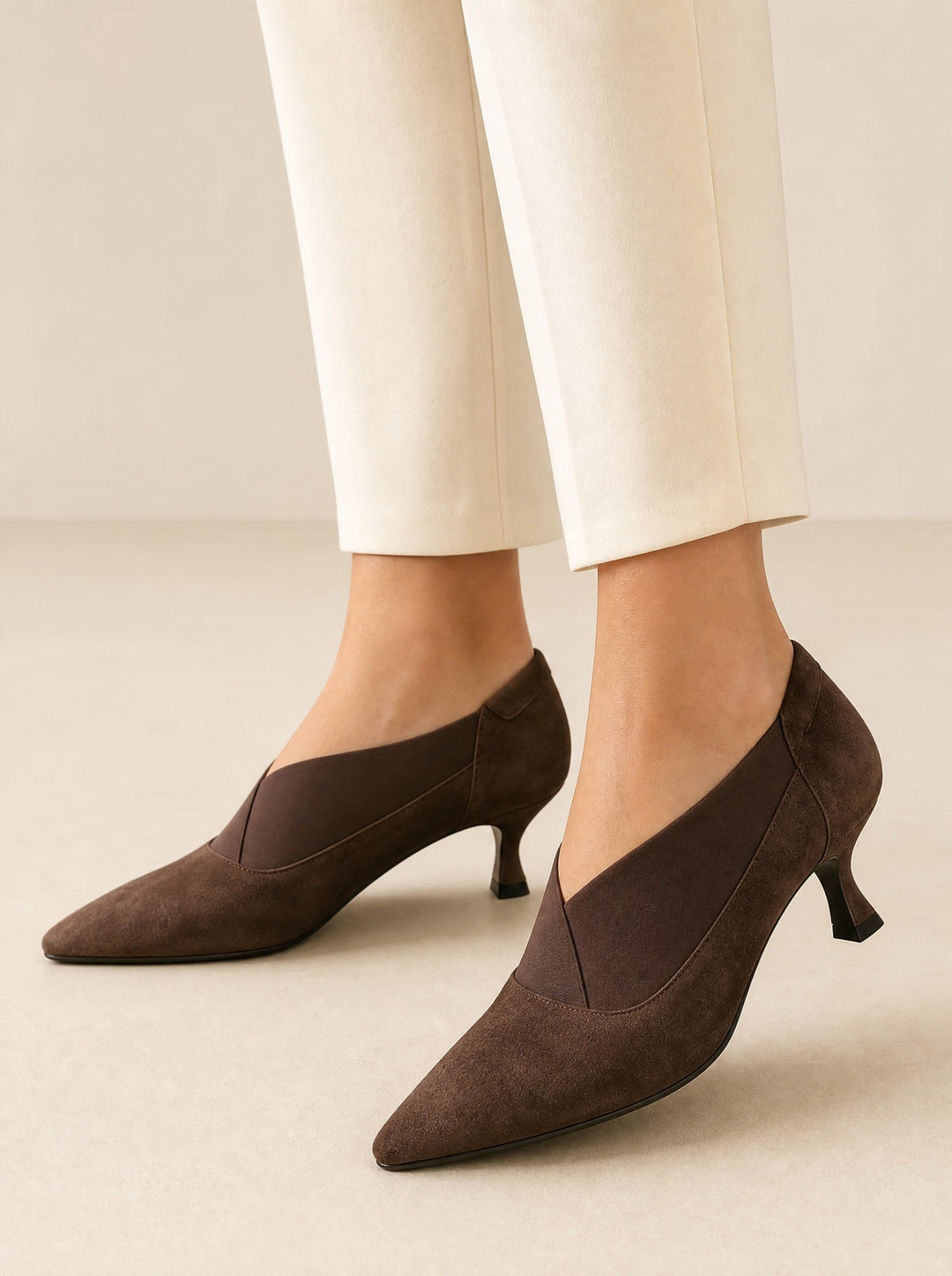 Willow — Classic Pointed Toe Pumps for Women with V Cut Front, Fashions Galleries